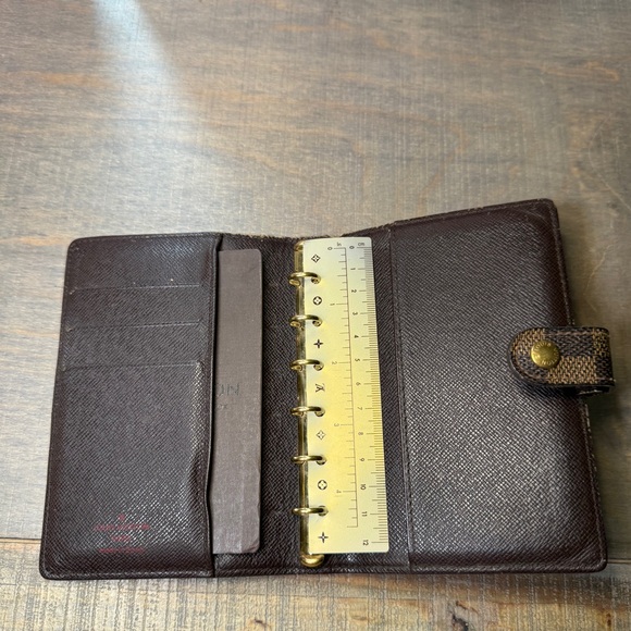 Louis Vuitton Brown Damier Ebene Notebook Cover with Snap - Picture 11 of 14